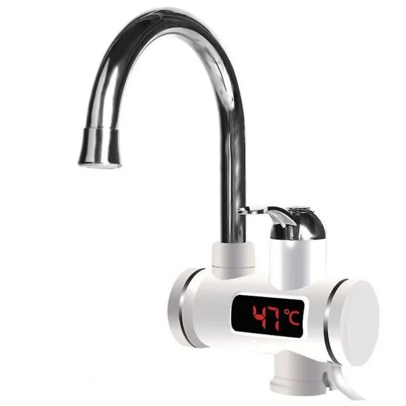 foto del prodotto 360 scaldabagno elettrico istantaneo rubinetto da cucina riscaldamento rapido led nuovo standard europeo ulisem