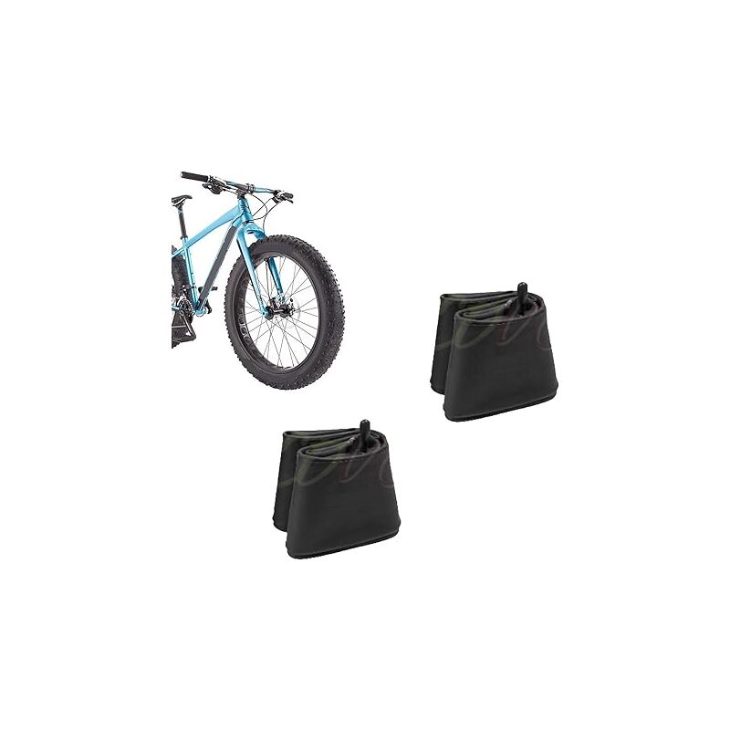foto del prodotto 2 camere d aria 26 x 4.0 100 559 con valvola america schrader per pneumatici fat bike mtb bici bicicletta ecovelo