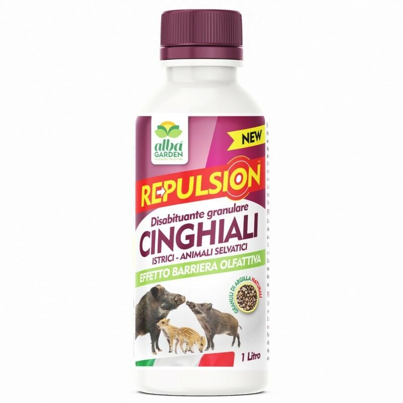 foto del prodotto albagarden disabituante repellente cinghiali granulare barriera olfattiva naturale per allontanare animali selvatici molesti x 1 lt