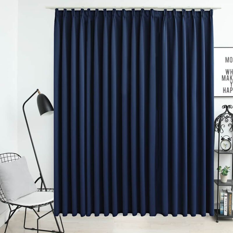 foto del prodotto vidaxl tenda oscurante con ganci blu 290x245 cm