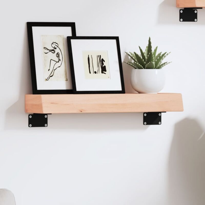 foto del prodotto vidaxl ripiano a parete 40x10x6 cm legno massello rovere non trattato