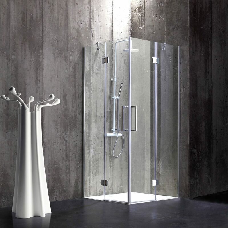 foto del prodotto kiamami valentina box doccia 70x70 in cristallo 6 mm senza telaio london