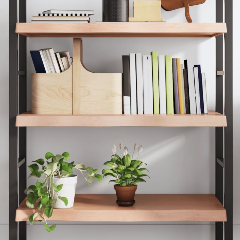 foto del prodotto vidaxl ripiano muro marrone 80x60x 2 6 cm massello rovere trattato