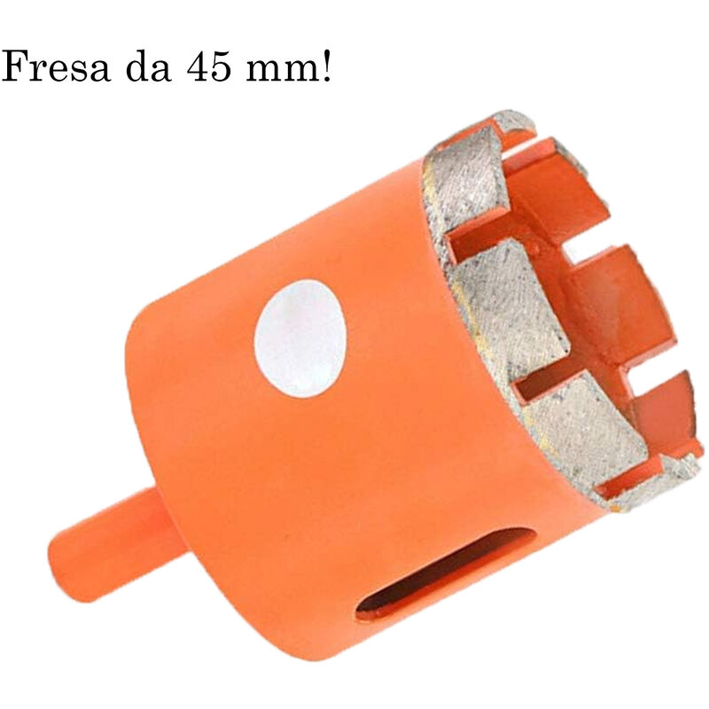 foto del prodotto bes fresa diamantata punta trapano 45mm foro marmo ceramica vetro diamante 04337