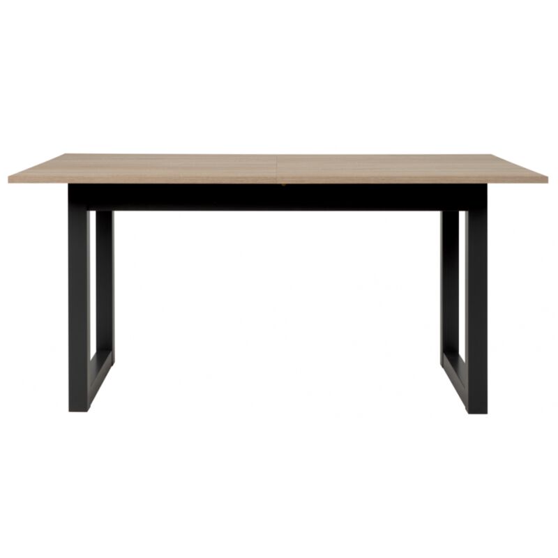 foto del prodotto tavolo allungabile 160x90 cm rovere chiaro e grigio antracite lentini