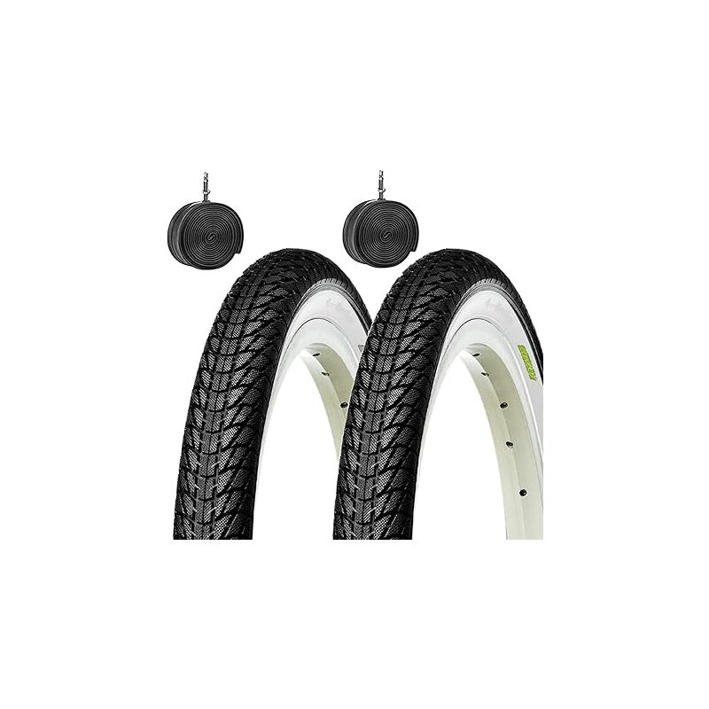 foto del prodotto 2 copertoni camere pneumatici stradali bici city bike bambino