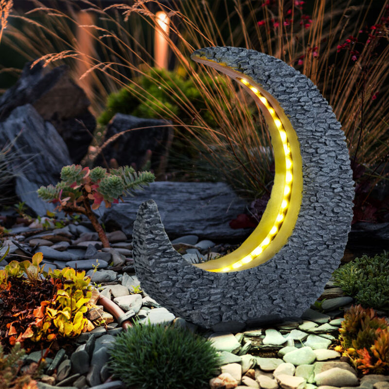 foto del prodotto globo decorazione da giardino lampade solari per esterni decorazione da tavolo tavolo da giardino lampada solare da, falce di luna effetto pietra