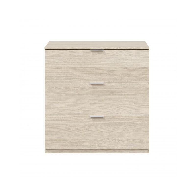 immagine 0 del prodotto com 3 cassetti 77x38x80 cm in rovere chiaro trieste