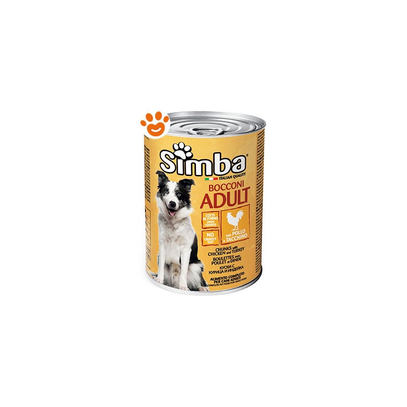 foto del prodotto simba dog adult pollo e tacchino simba dog adult pollo e tacchino lattina da 415 gr monge