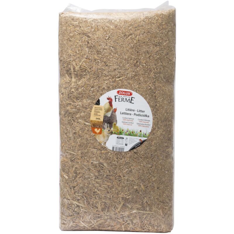 foto del prodotto zolux paglia naturale 240l 8kg