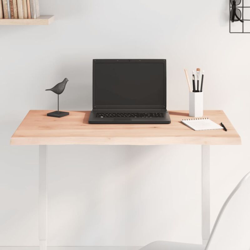 foto del prodotto vidaxl piano per tavolo 80x50x2 cm in rovere non trattato bordi vivi