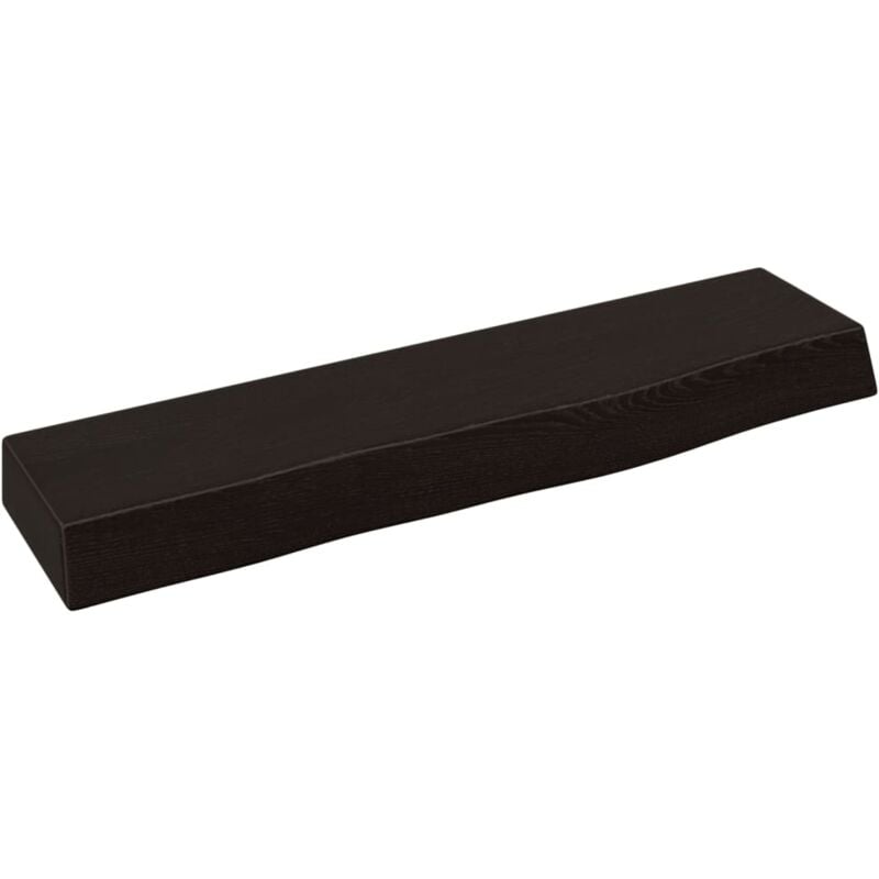 foto del prodotto ripiano muro marrone scuro 40x10x4 cm massello rovere trattato vidaxl