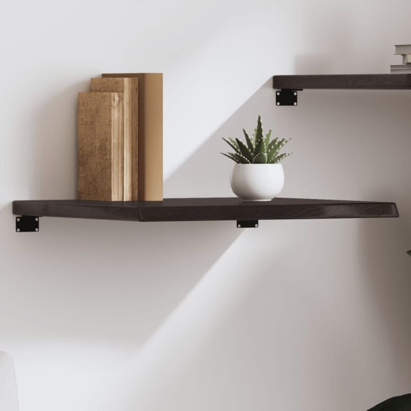 foto del prodotto vidaxl ripiano marrone scuro 60x50x 2 4 cm massello rovere trattato