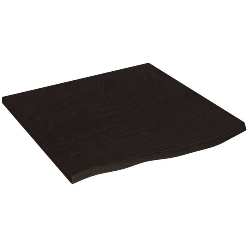 foto del prodotto ripiano muro marrone scuro 60x60x2 cm massello rovere trattato vidaxl