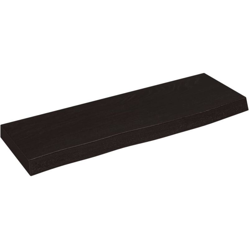 foto del prodotto ripiano muro marrone scuro 60x20x4 cm massello rovere trattato vidaxl