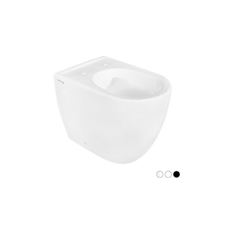 foto del prodotto vaso filo muro rimless greta scarico universale bianco opac