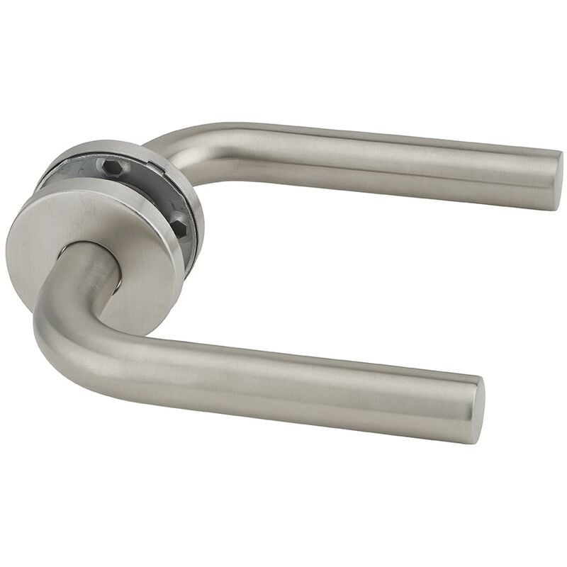 foto del prodotto thirard coppia di maniglie per porta, quadro 7x110mm, acciaio inox 304 satinato