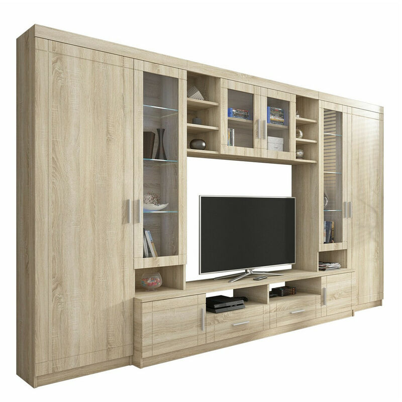foto del prodotto mobilier1 set mobili soggiorno tucson 108, sonoma quercia