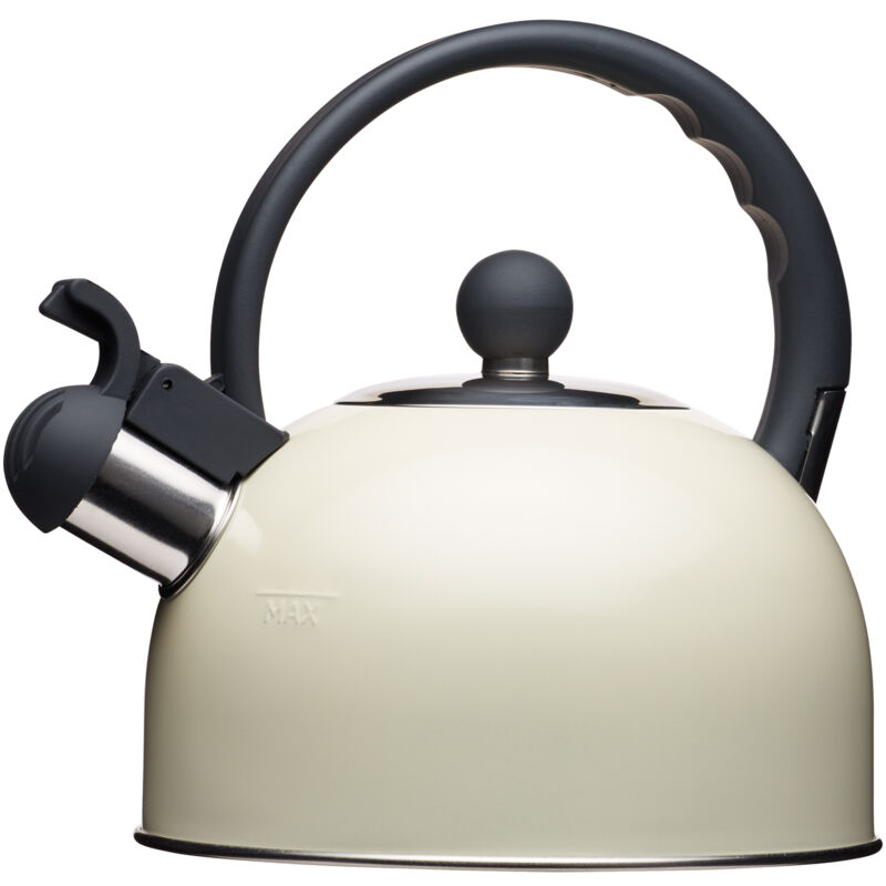 foto del prodotto kitchen craft kitchencraft living nostalgia teiera vintage con fischietto, bollitore d acqua de per fornelli elettrici e a induzione 1,4l, metallo,