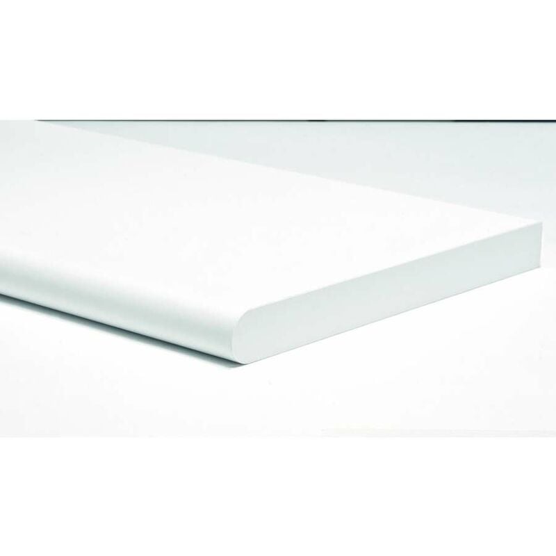 foto del prodotto mensola stondata bianca 250 x 800 mm