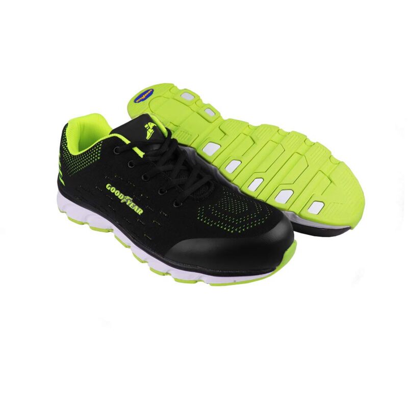 foto del prodotto goodyear allenatore sportivo sportivo di sicurezza sul lavoro degli uomini, nero verde, 44 eu