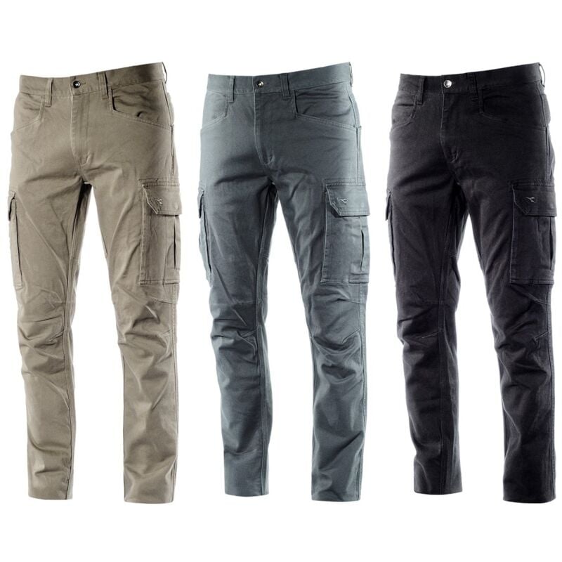 foto del prodotto pantaloni da lavoro elasticizzati diadora utility cargo pant moscow m grigio