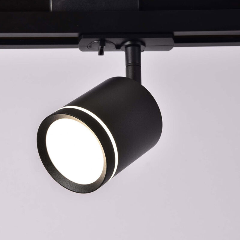 foto del prodotto maytoni faretto per binario orlo moderno alluminio nero 1 luce naturale