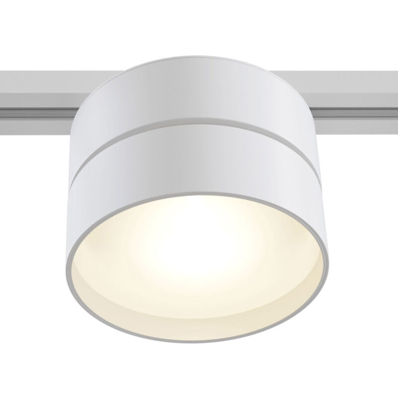 foto del prodotto maytoni faretto per binario tondo onda in metallo 18w bianco 1 luce naturale