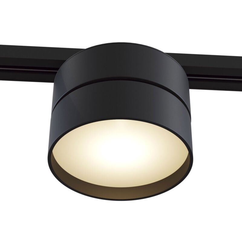 foto del prodotto maytoni faretto per binario tondo onda in metallo 18w nero 1 luce naturale