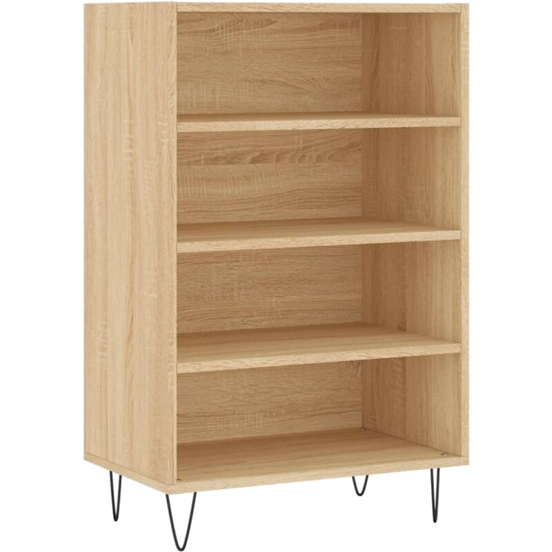 foto del prodotto vidaxl credenza rovere sonoma 57x35x90 cm in legno multistrato
