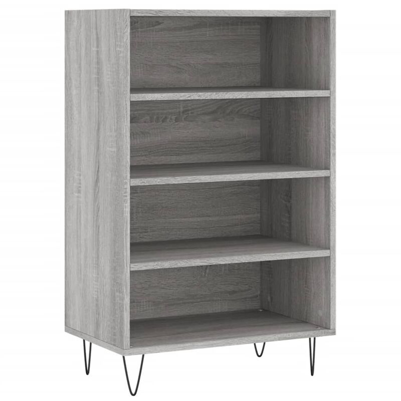 foto del prodotto vidaxl credenza grigio sonoma 57x35x90 cm in legno multistrato