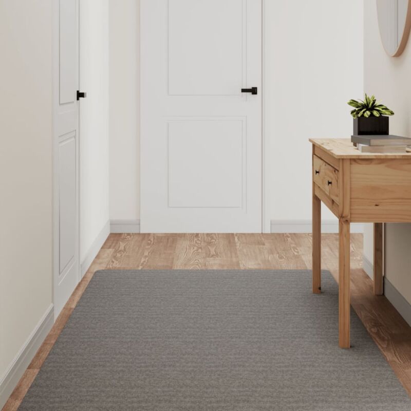 foto del prodotto vidaxl tappeto corsia grigio 100x180 cm