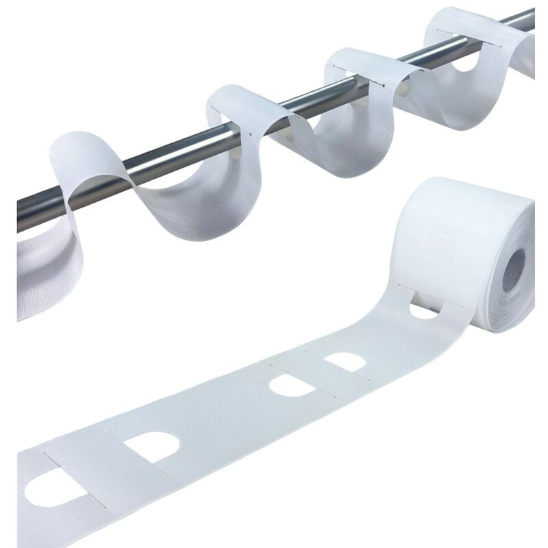 foto del prodotto tex family fettuccia per tenda riloga arriccia tende mod. passante made in italy 3 metri