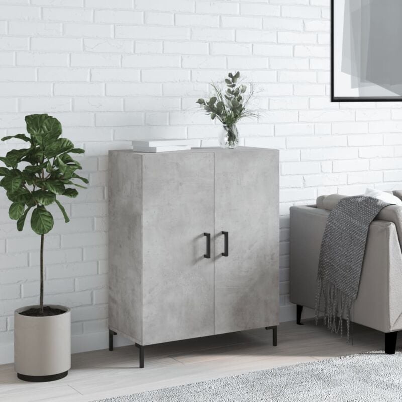 foto del prodotto vidaxl credenza grigio cemento 69,5x34x90 cm in legno multistrato