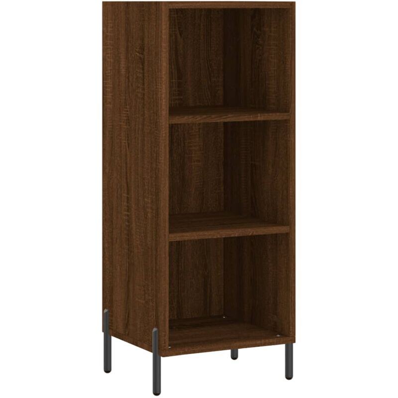 foto del prodotto credenza rovere marrone 34,5x32,5x90 cm in legno multistrato vidaxl