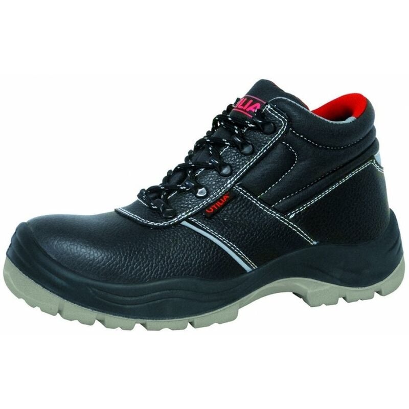 foto del prodotto utilia scarpe alte in pelle stampata da lavoro antinfortunistiche hercules nero 45 nero
