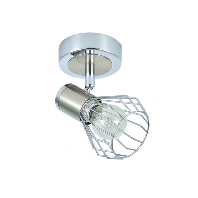 foto del prodotto fabrilamp nuovo faretto da bagno mateo cromo nickel aricolato