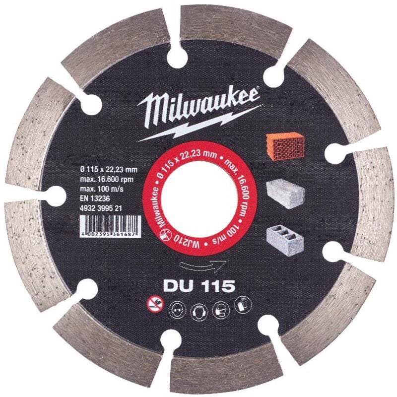 foto del prodotto disco diamamnte 115mm milwaukee