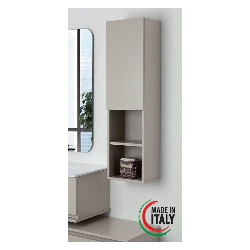 foto del prodotto pensile da bagno sospeso tortora 30x115cm pastello feridras