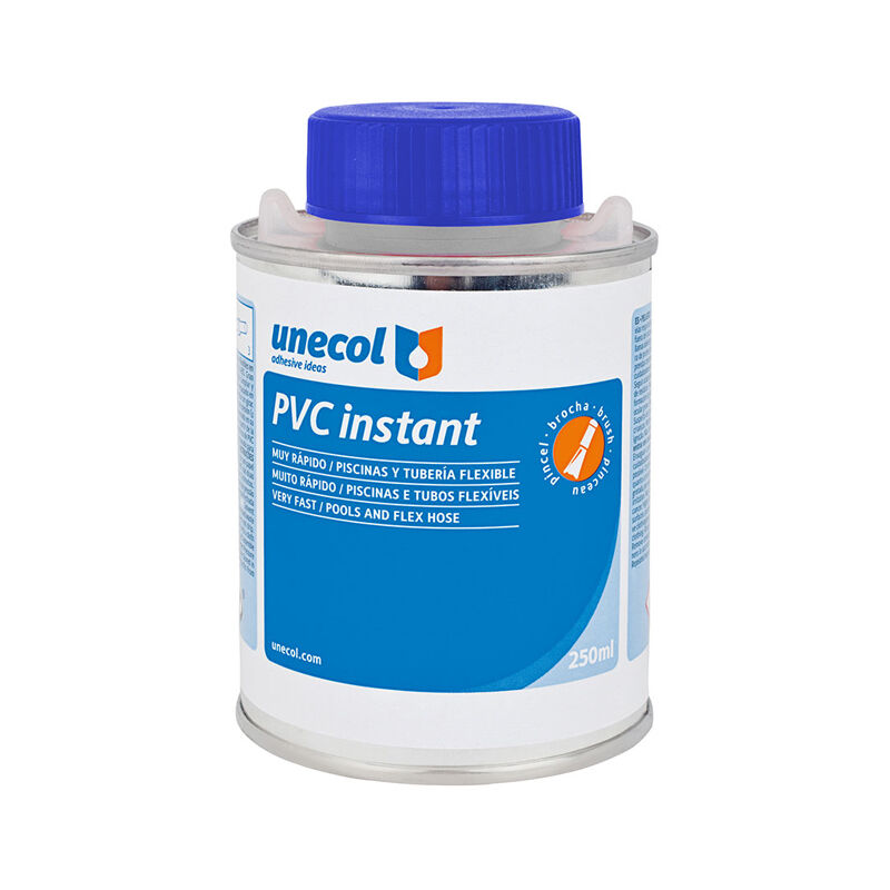 immagine 0 del prodotto pvc istantaneo, bottiglia in metallo da 250ml con pennello a2011 unecol