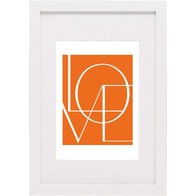 foto del prodotto cornice per foto 30x40cm in legno porta foto da parete e tavolo bianco woltu