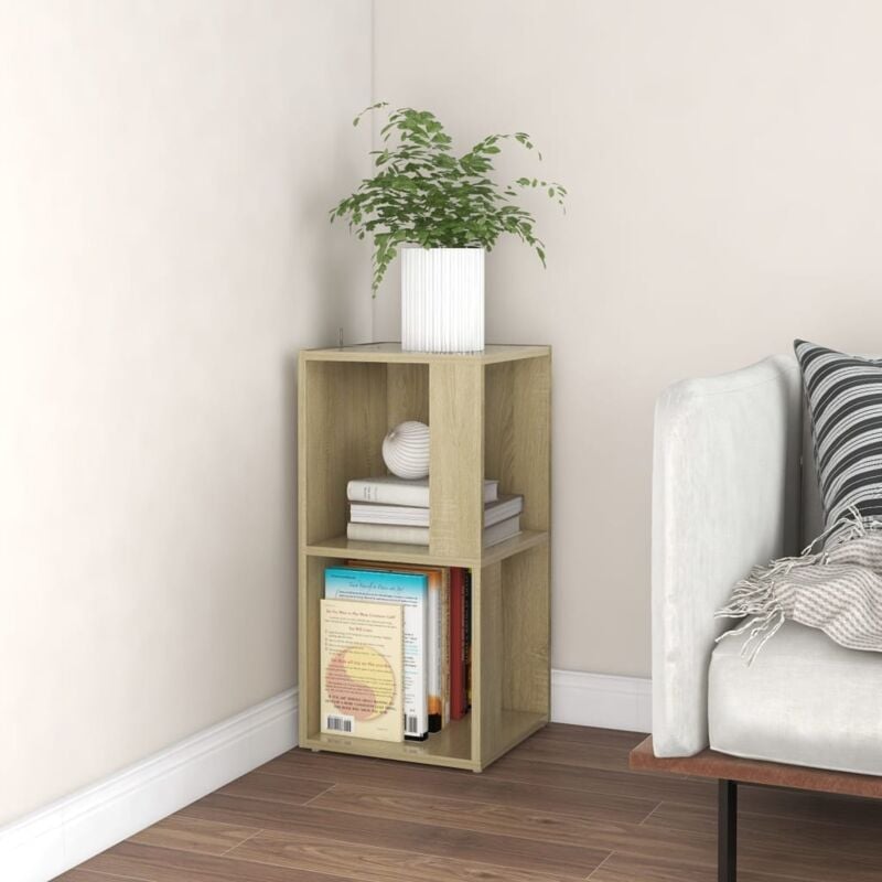 foto del prodotto vidaxl armadio angolare rovere sonoma 33x33x67 cm in truciolato