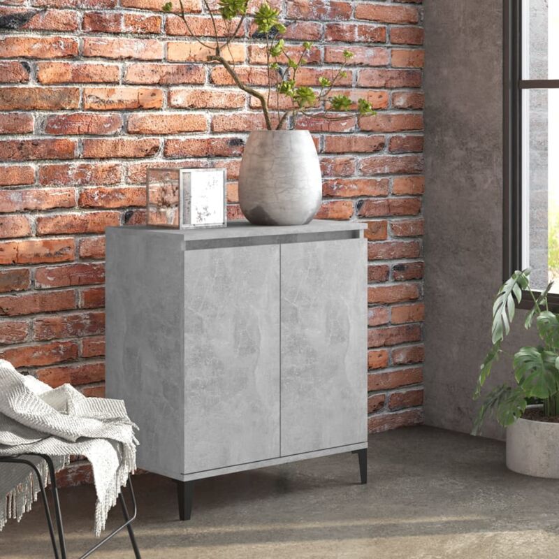 foto del prodotto vidaxl credenza grigio cemento 60x35x70 cm in legno multistrato