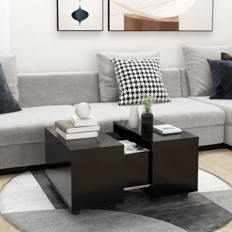 foto del prodotto vidaxl tavolino da salotto nero 60x60x38 cm in legno multistrato