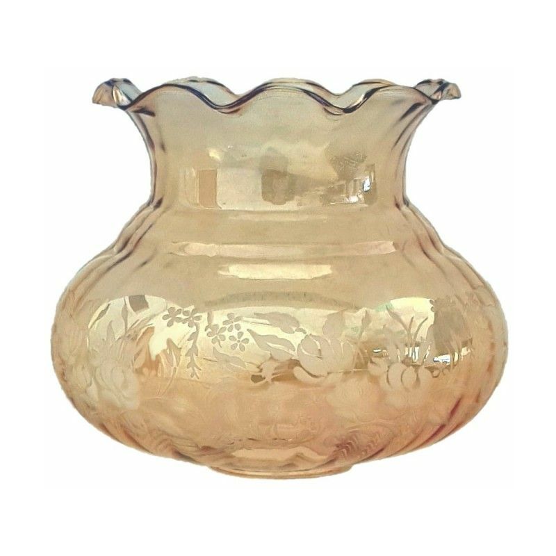 foto del prodotto sevilla amber paralume in vetro 15x15cm con bocca 5cm