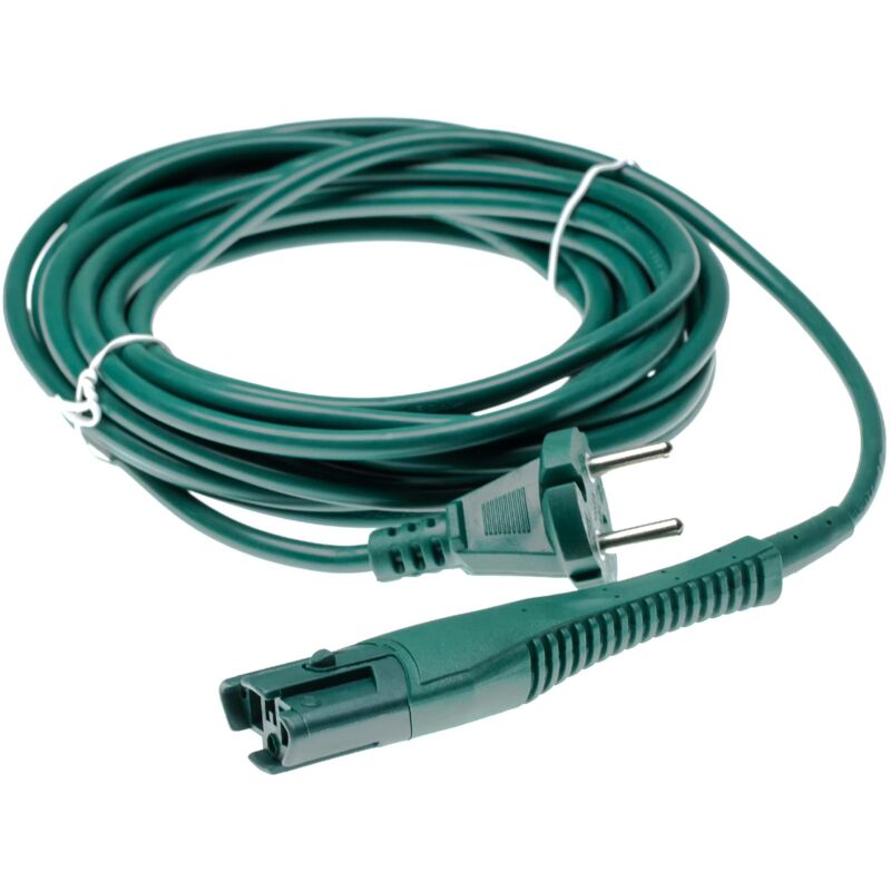 foto del prodotto cavo per alimentazione elettrica compatibile con vorwerk folletto 130, 130 sc, 131, 131 sc aspirapolvere da 7m vhbw