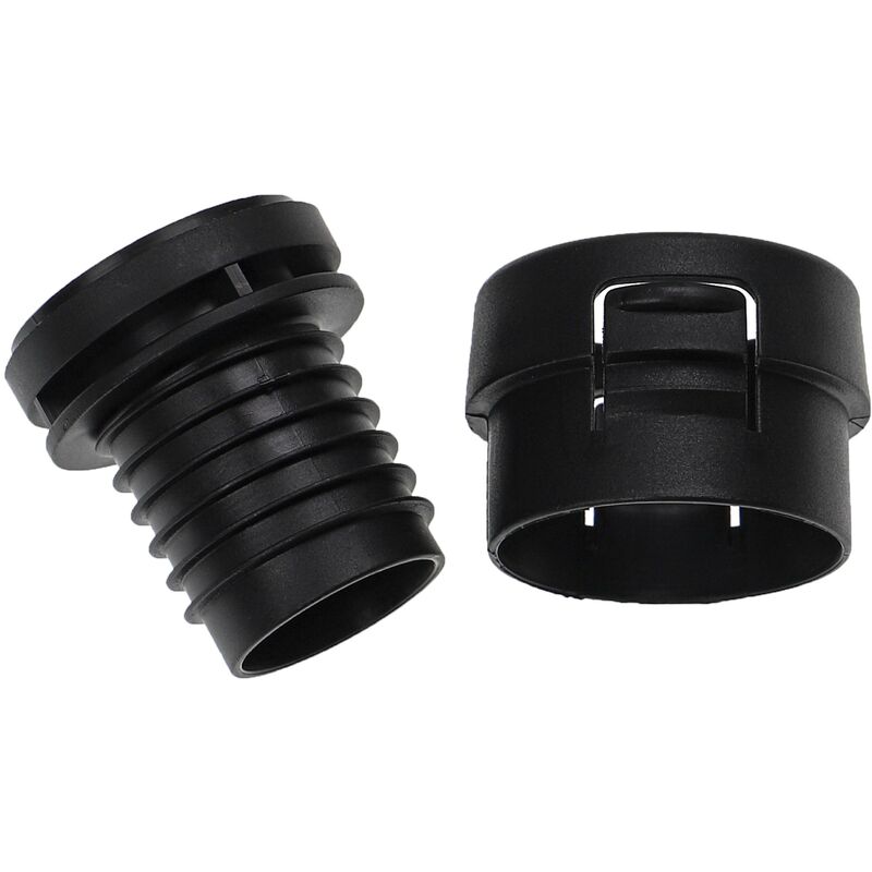 foto del prodotto vhbw set di riparazione tubi aspirapolvere da 2 pzz. compatibile con miele exclusive, euroclassic aspirapolvere manutenzione tubo flessibile, nero