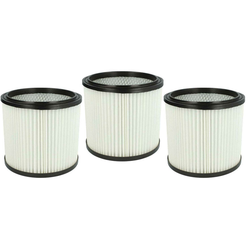 foto del prodotto vhbw 3x filtro a pieghe piatte compatibile con aqua vac aqua steel 40 aspirapolvere cartuccia filtrante