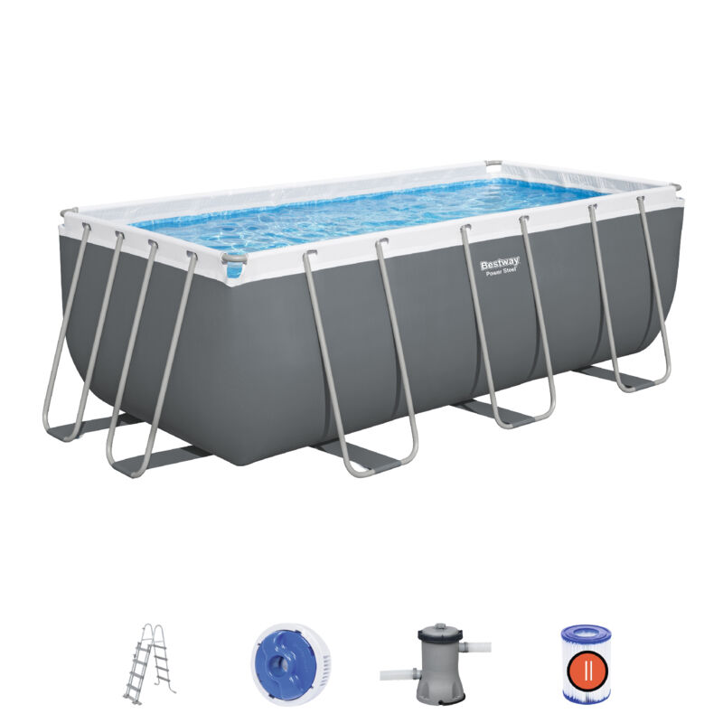 foto del prodotto bestway piscina power steel rettangolare cm 412x201x122h 56457