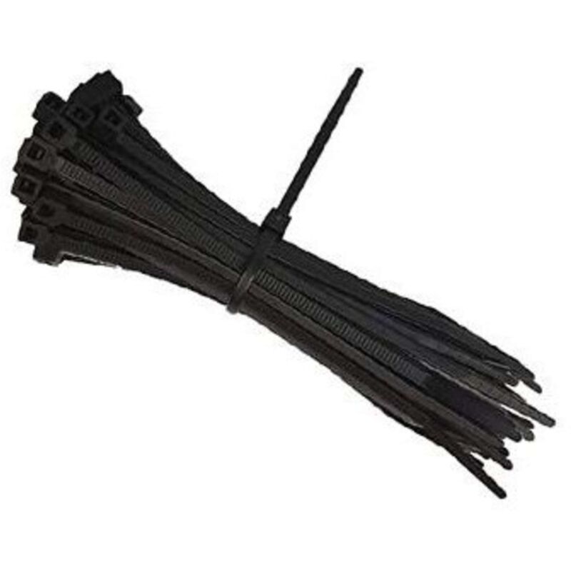 foto del prodotto fascette elettricista nylon 2,5x100mm 100pz nero